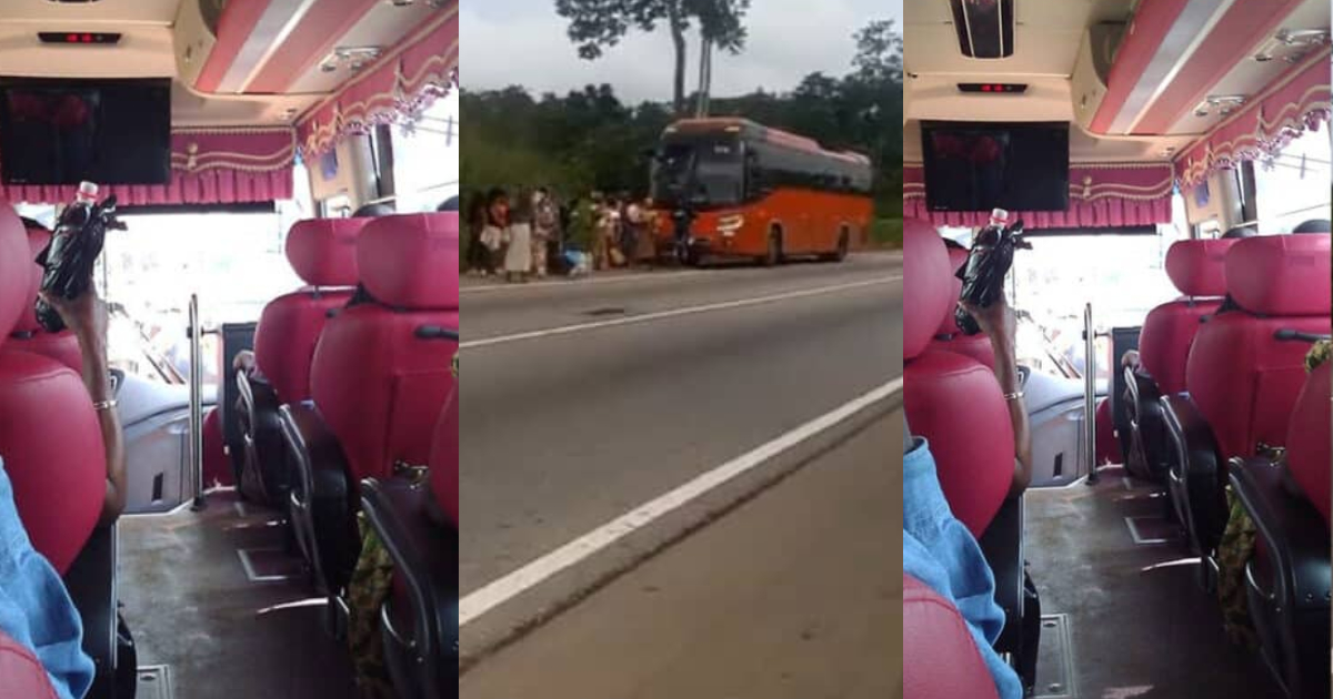 Passenger defecates in a moving VIP bus; forces everyone to get down (Watch Video)