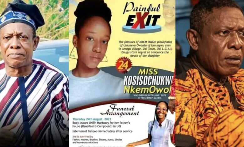 Popular Nollywood Actor Osofia set to bury his abandoned 24-year-old daughter who died of cancer