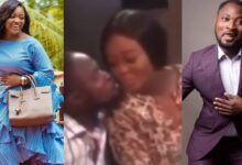 Watch the moment Funny Face forgot his script after kissing Jackie Appiah during a movie shoot - Video