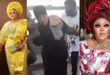 (Video) Rich Nigerian woman tries to commit suicide as the man she spent millions marrying leaves her