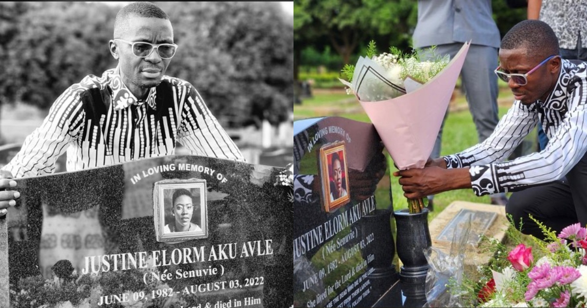 Citi TV General Manager Bernard Avle visits the grave of his late wife, resulting in scenes of sadness.