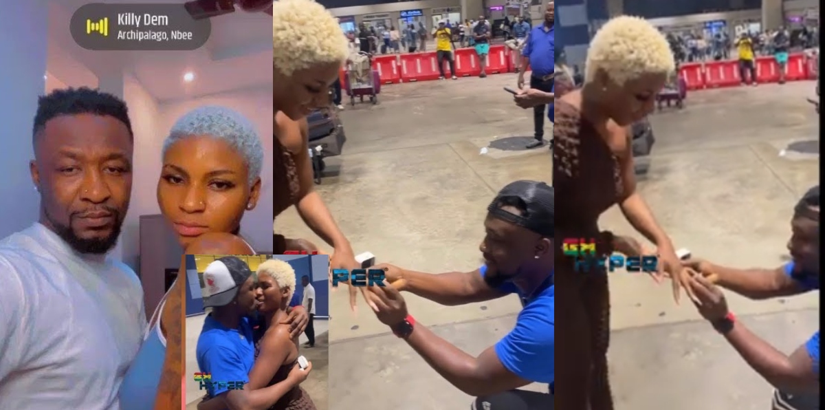 Archipalago Proposes To His Girlfriend At the Kotoka International Airport - Video Stirs Reactions