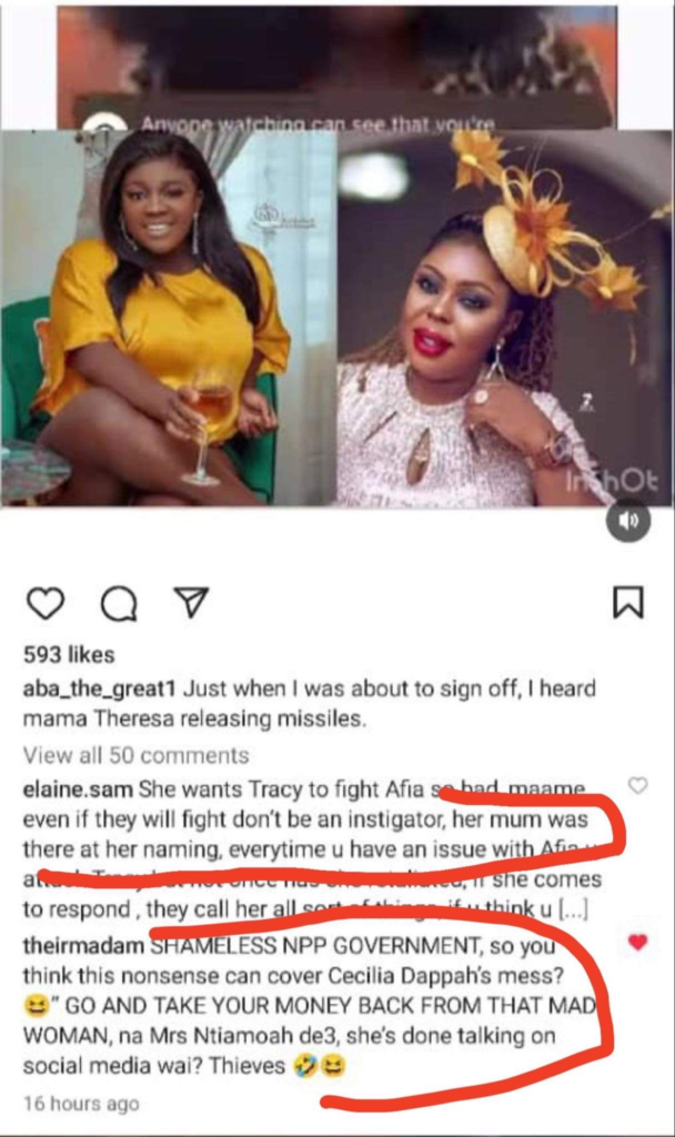Ayisha Modi has been to bribed to fight Tracey Boakye to cover up Cecilia Dapaah’s case – Insider reveals