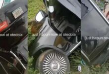 Mechanic crashes client’s brand new Mercedes Benz while chilling inside with his girlfriend – Video