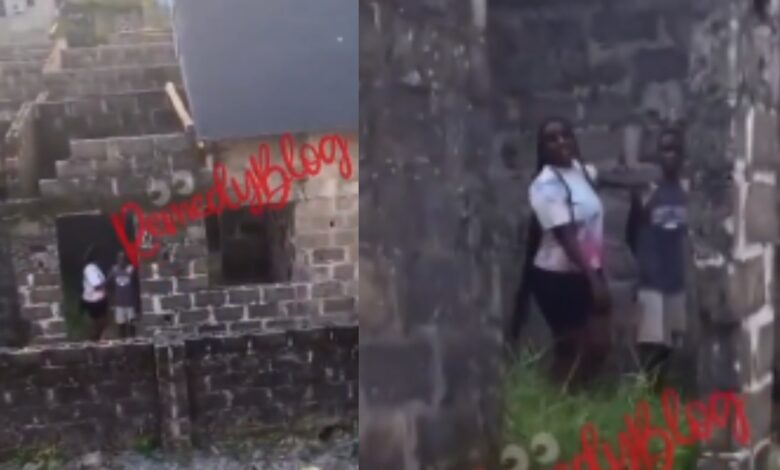 Video captures an old married woman sleeping with a teenage boy inside an uncompleted building.