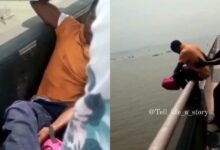 Video of a married man with kids trying to end it all due to economic hardship leaves netizens teary