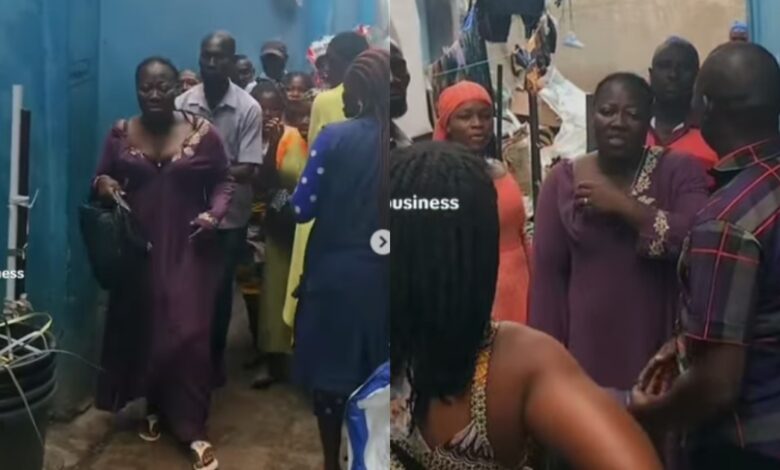 Sad video: Mother of 5 caught and beaten for stealing used clothes in the market