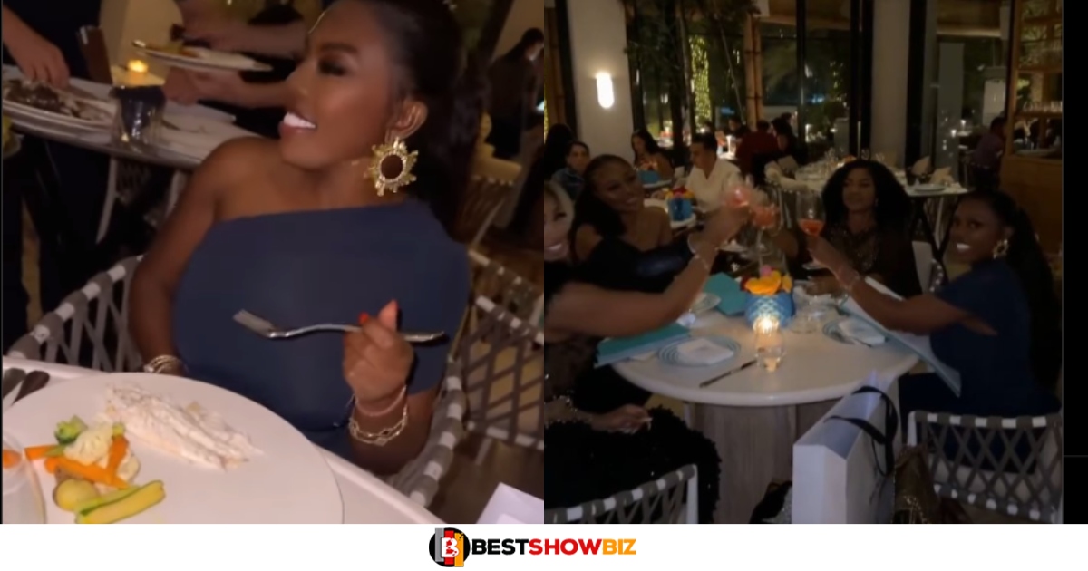 "Pay your workers stop spending the money in Dubai"-Nana Aba Anamoah's Dubai trip draws fire from disgruntled netizen