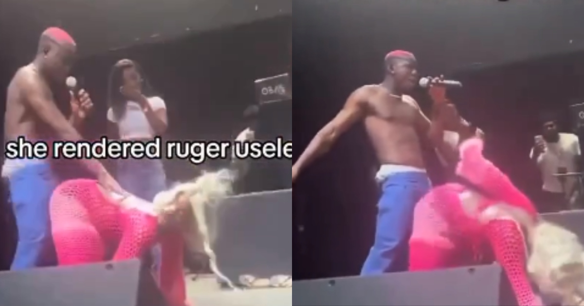 Lady's big 'nyash' renders Ruger useless on stage during performance in the USA (Watch)