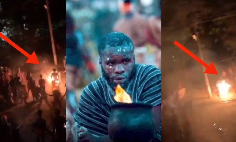 Watch how AAMUSTED student died after his body caught fire during a ritual on campus – Video