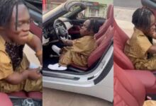 Africa's rich man Shatta Bandle buys a BMW convertible car - Watch Video