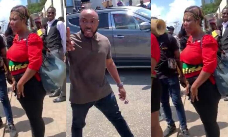 Bridget Otoo’s Husband Fights Police After His Wife Got Beaten While Protesting - Video