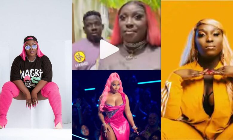 Eno Barony Came To Support Medikal At His Planning And Plotting Album Listening, Her Looks Was Vompared To Nicki Minaj.