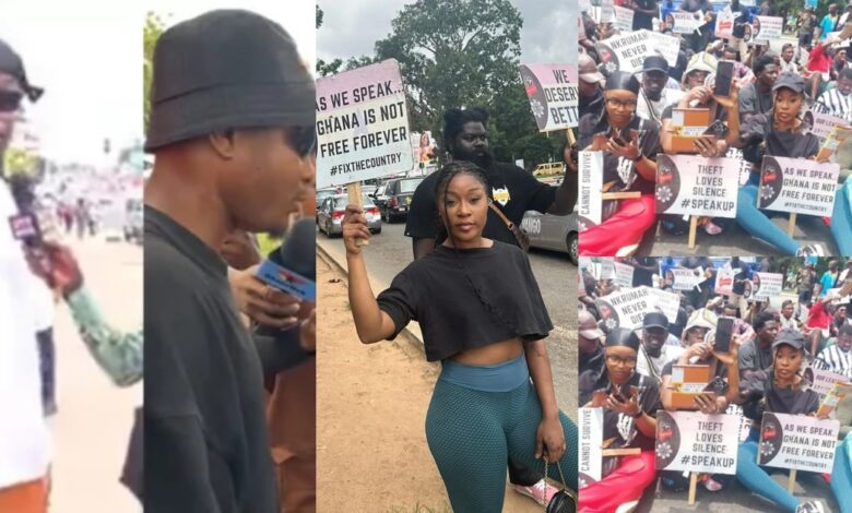 Efia Odo, Kwaw Kese, Wanlov, E.L, and Other Celebrities Join Day 2 of #OccupyJulorBiHouse Protest - Video