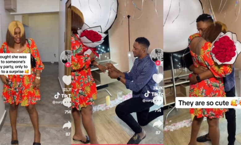 Lady goes to a birthday party, only to find out her boyfriend wants to propose to her - Video