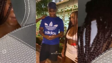 Man who bet on his girlfriend loses as she chops a Benz driver in his car - Video