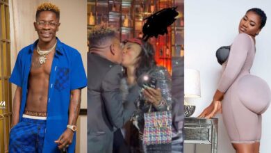 Shatta Walе And Abena Korkor Spotted Kissing Deeply In Public.