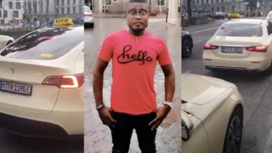 Man in sh0cked after seeing expensive cars like Tesla and Benz being used for taxi abroad - Video