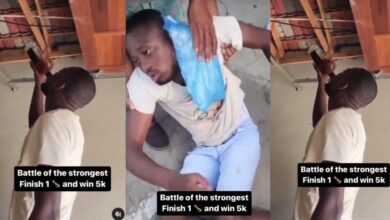 (Video) Young man reportedly dies after challenging friends on drinking a full bottle of whiskey for 5K
