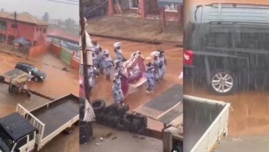 Video goes viral as Pastor and his family ride In a car while members walk in the rain during float – Watch