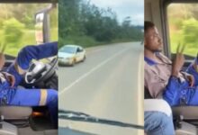 Video of Bus Driver Driving With His Feet On The Highway Raises Concern - Watch