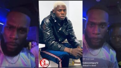 Watch Burna Boy's reactions after hearing Mohbad’s death during live on IG (Video)