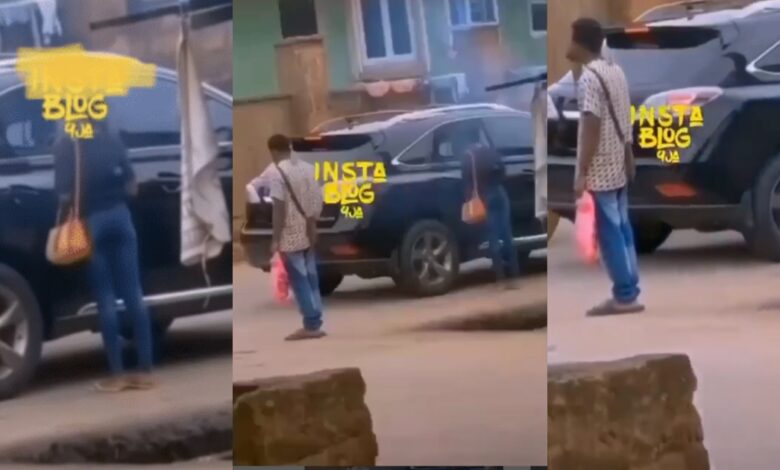 Watch video as boyfriend stands by for Benz owner to take his girlfriend’s number