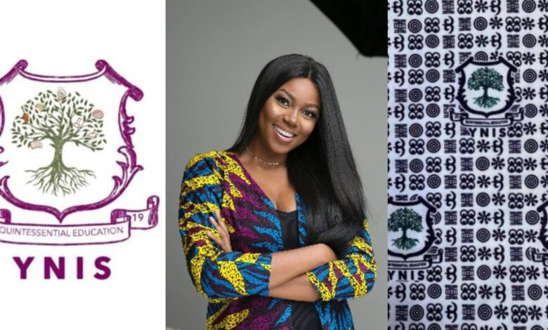 Yvonne Nelson Builds JHS And SHS As She Flaunts School Crest In New Photos