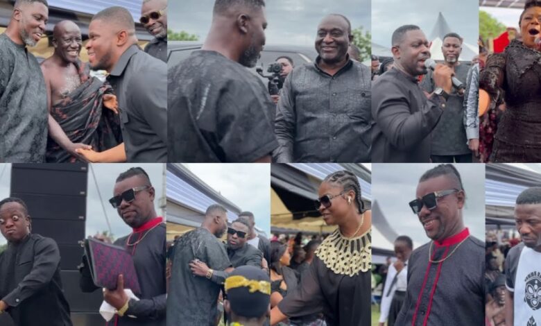 Alan Cash, Kennedy Osei, Sammie Awuku, Fadda Dickson And Others Storm A Plus’ Father’s Funeral