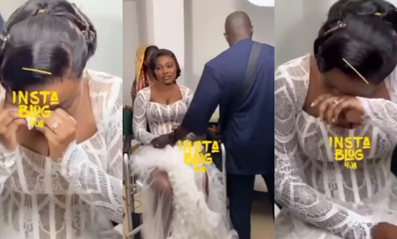 Bride weeps inconsolably after hearing from her parents not to wear makeup during the wedding ceremony - VIDEO