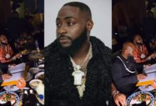 Davido raises eyebrows as he rejects pre-served food at a dinner