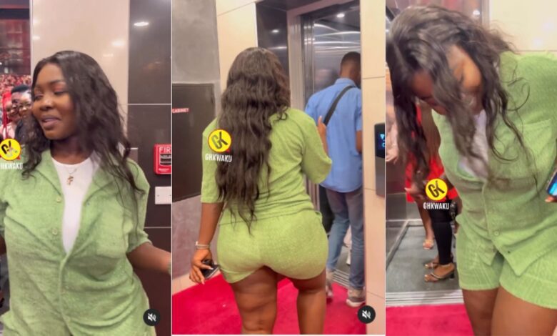 Felicia Osei steals the show at Medikal’s Album Listening Program as she Puts Thick Thighs On Display