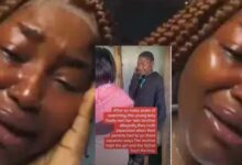Lady breaks down in massive tears after finding her missing twin brother (Video)
