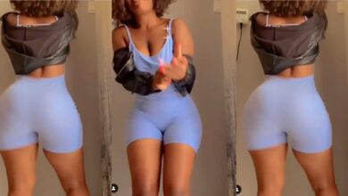 Lady flaunts her curves as she dances indoors (Watch video)