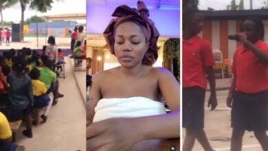 Mzbel son causes stir as he performs as a musician in school (Watch video)