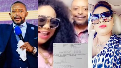 Rev. Owusu Bempah shows off his HIV test results after Nana Agradaa said she had infected him - Video
