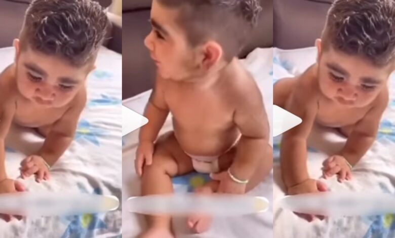SHOCKING : A Video Of A 11-Month-Old With All Grown Beard Catches Attention Online