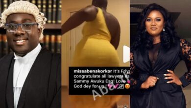 Abеna Korkor Gives A Twerking Congratulatory Message To Sammi Awuku After He Was Called To Bar