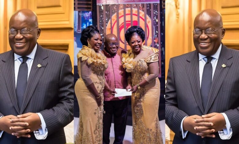 Akufo-Addo Dashes A Whopping Amount Of Money To Tagoe Sisters At Their 40Th Anniversary.