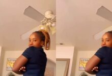 Another Slay Queen Gives Fans A Taste Of Her Big And Rounded Nyᾶsh As She Shakes It In A Short Pants (Video)