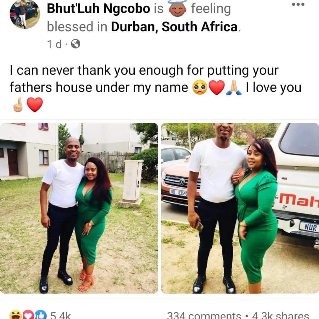 Mr. Bhut’Luh, South African Man Becomes World Happiest Man After His Wife Puts Her Fathers House Under His Name