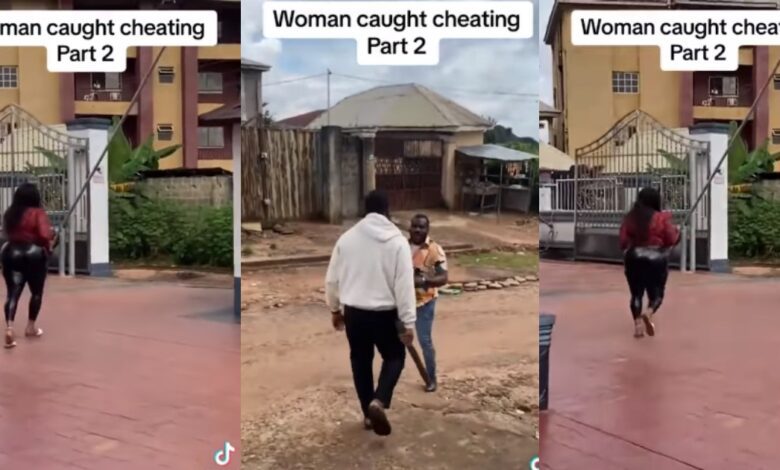 SHOCKING : A CHEATING WIFE RUNS FASTER THAN USAIN BOLT AFTER SHE WAS CAUGHT BY BEST FRIEND OF HER HUSBAND EKENE