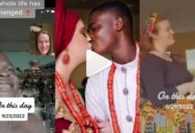 In A Classy Wedding Video, A Young Nigеrian Man Marries A 52 Years Old White Woman.