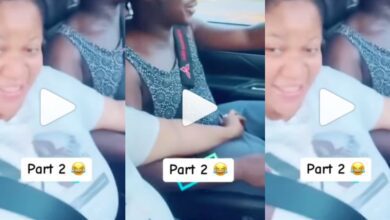 Romance In A Car? - Ghanaians Are Shocked As A Video Of Couples Playing With Their Private Parts In A Moving Car Trends On Line.