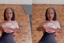 Curvy Lady Entertain Viewers With Her Hot Body As She Jams To Amapiano Song - Watch