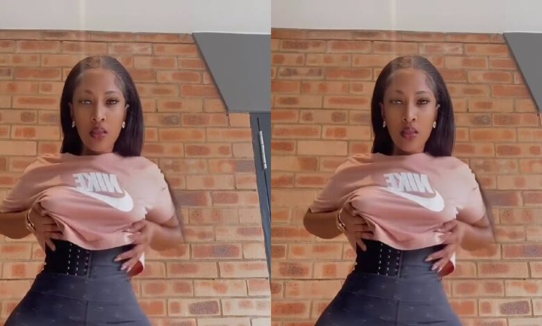 Curvy Lady Entertain Viewers With Her Hot Body As She Jams To Amapiano Song - Watch