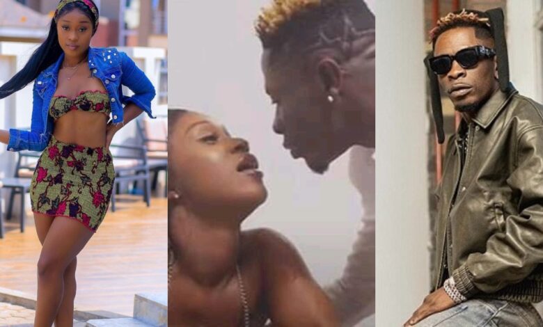 "He Chop You Falaa" - Fans drag Efia Odo After Saying Shatta Wale Has Apologized To Her For How He Use To Treat Her