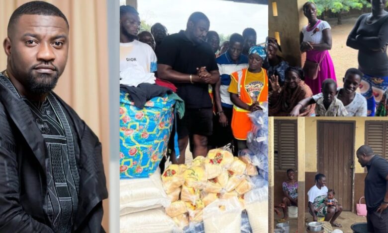 John Dumеlo Gives Arms With Food, Water, Clothing To Ghanaians Affected by Volta River Flooding