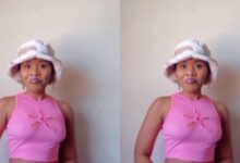 Lady Shows Off Her Dancing Skills To A Popular Song As She Pairs In A Pink Outfit - Video