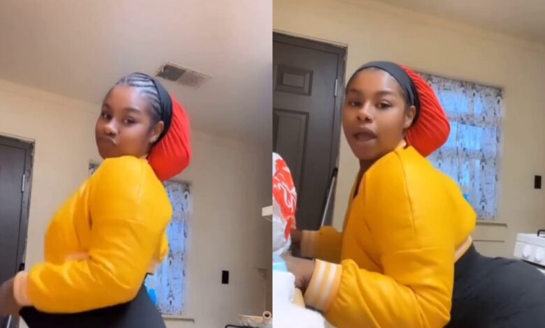 My Vjay Is Wet - Slay Queen Says As She Shakes Her Heavy backside And Flashes Her Private Part While Dancing In A Skimpy Dress To A Popular Song (Video)